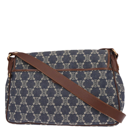 Celine * Blue Denim Macadam Shoulder Bag