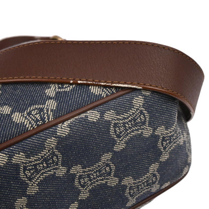 Celine * Blue Denim Macadam Shoulder Bag