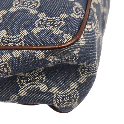 Celine * Blue Denim Macadam Shoulder Bag