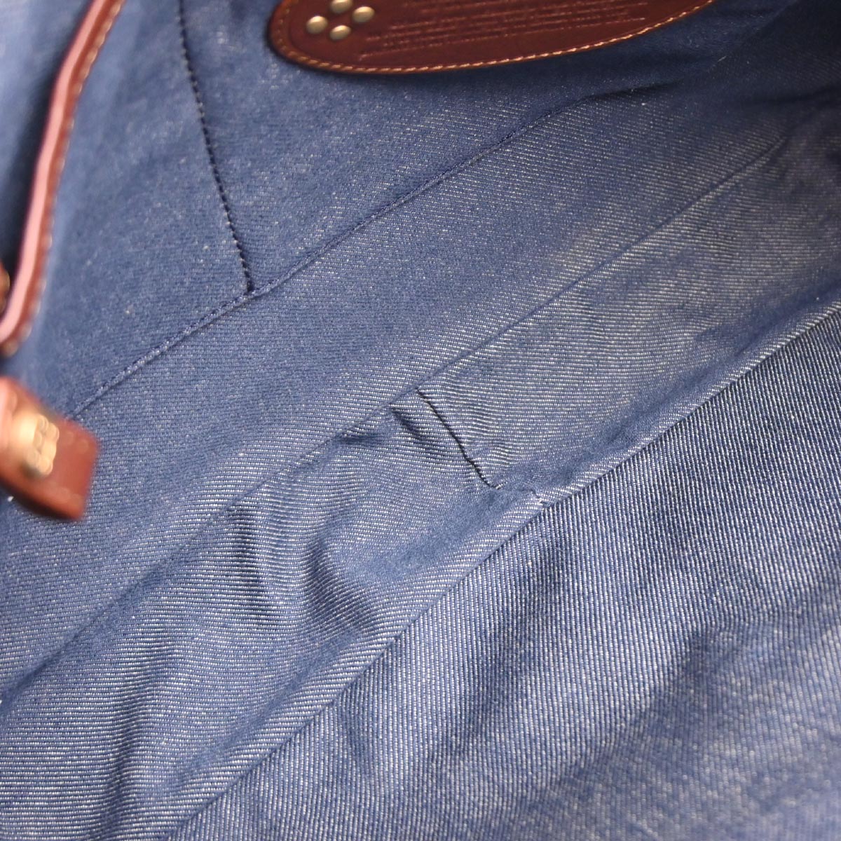 Celine * Blue Denim Macadam Shoulder Bag