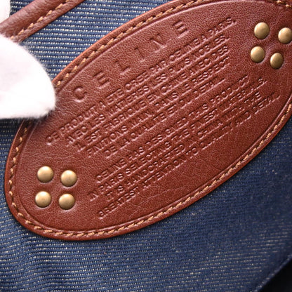 Celine * Blue Denim Macadam Shoulder Bag