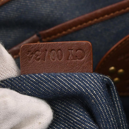 Celine * Blue Denim Macadam Shoulder Bag