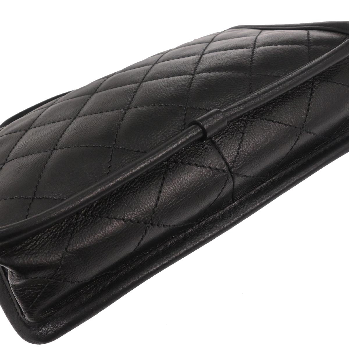 Chanel Black Calfskin French Riviera Shoulder Bag