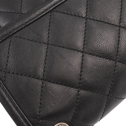 Chanel Black Calfskin French Riviera Shoulder Bag