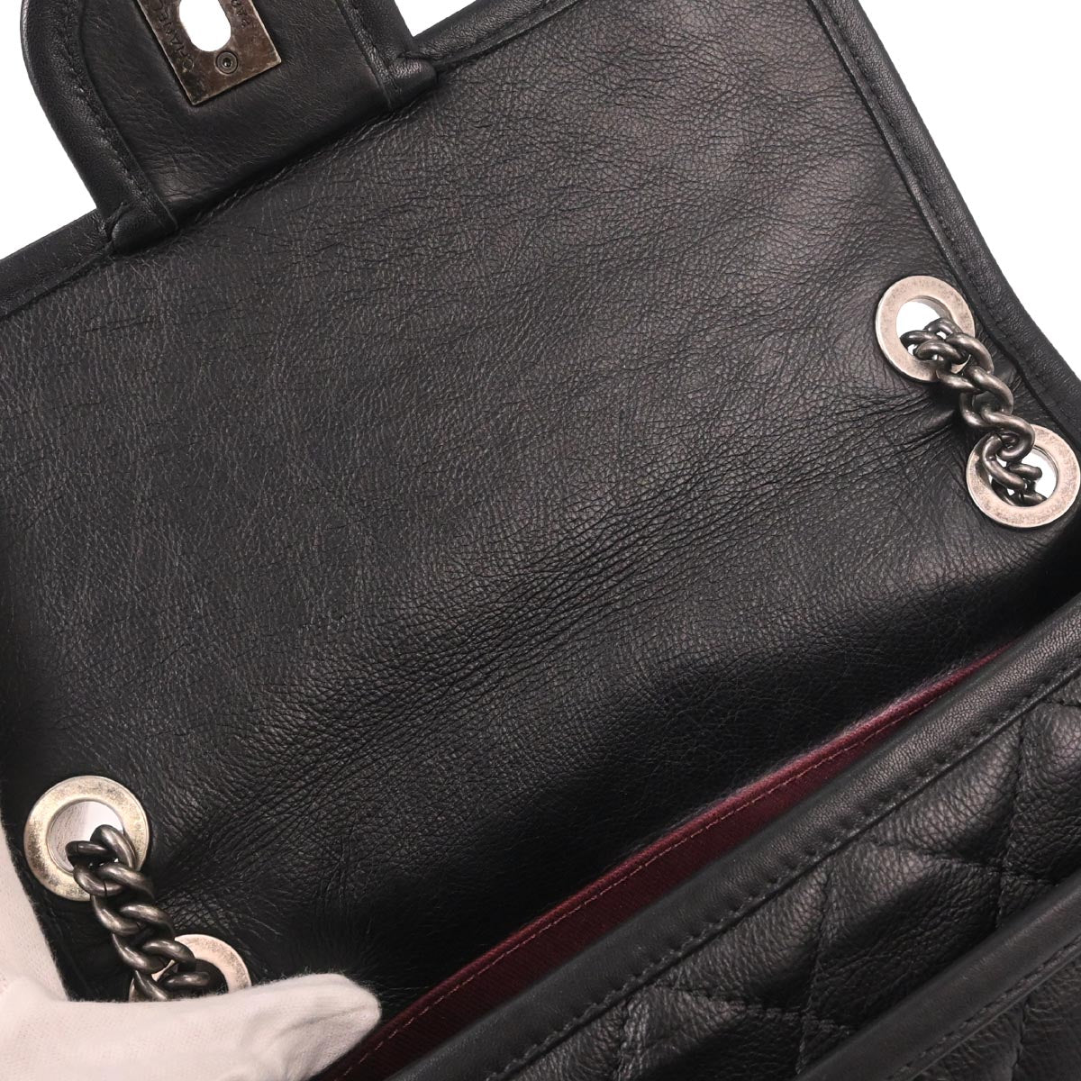 Chanel Black Calfskin French Riviera Shoulder Bag