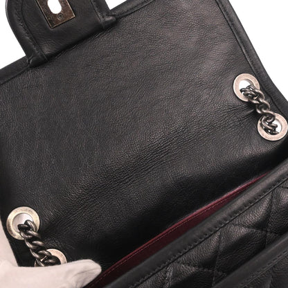 Chanel Black Calfskin French Riviera Shoulder Bag