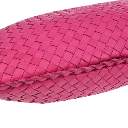 Bottega Veneta Pink Lambskin Intrecciato Hobo Handbag