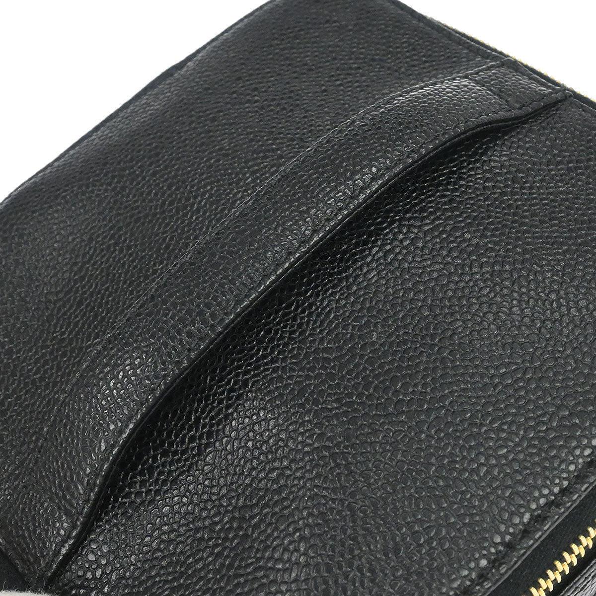Chanel Black Caviar Skin Vanity Handbag