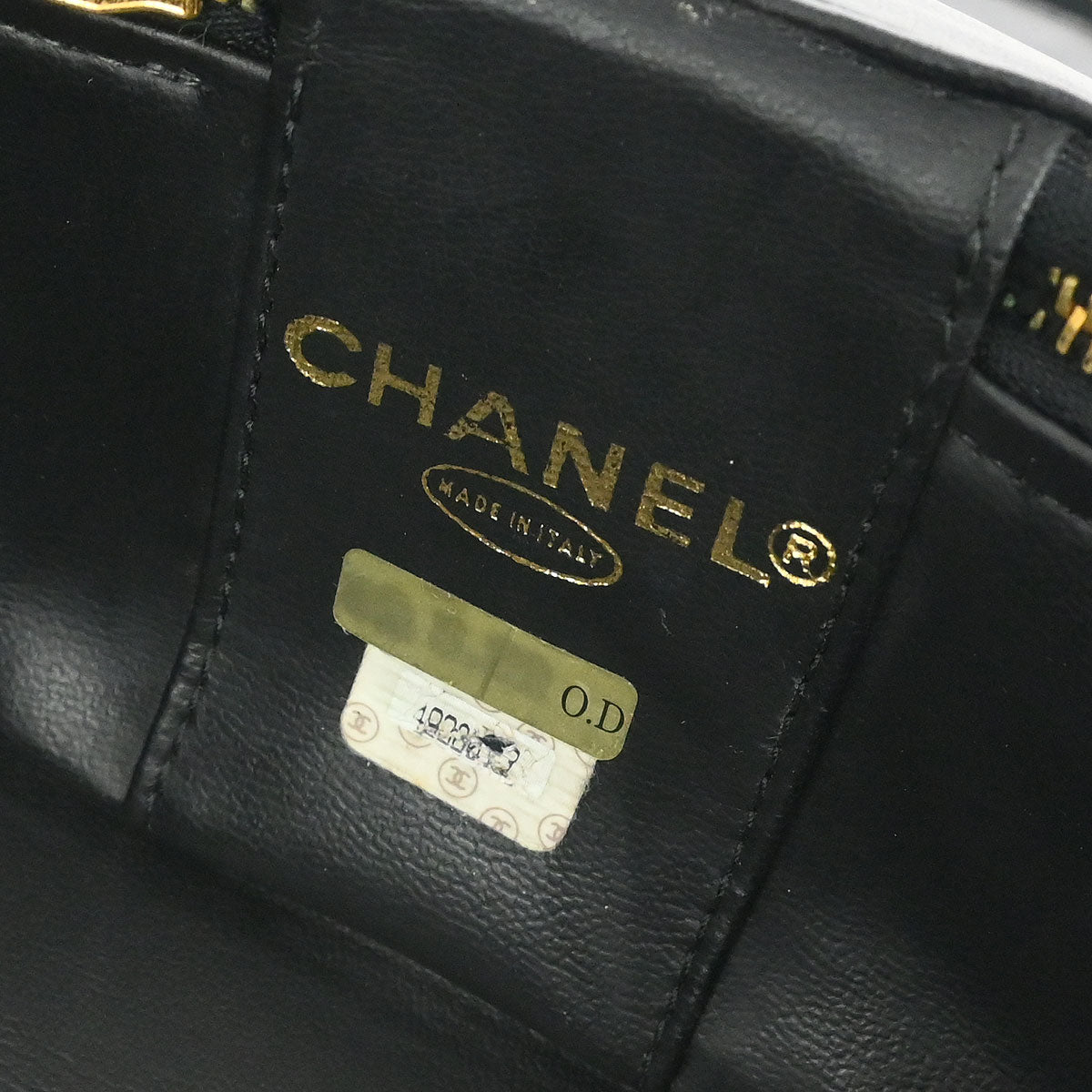 Chanel Black Caviar Skin Vanity Handbag