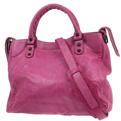 Balenciaga Pink Classic Velo 2way Shoulder Handbag