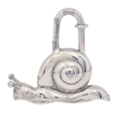 Hermes Snail 1995 Annee De la Route Cadena Silver Small Good