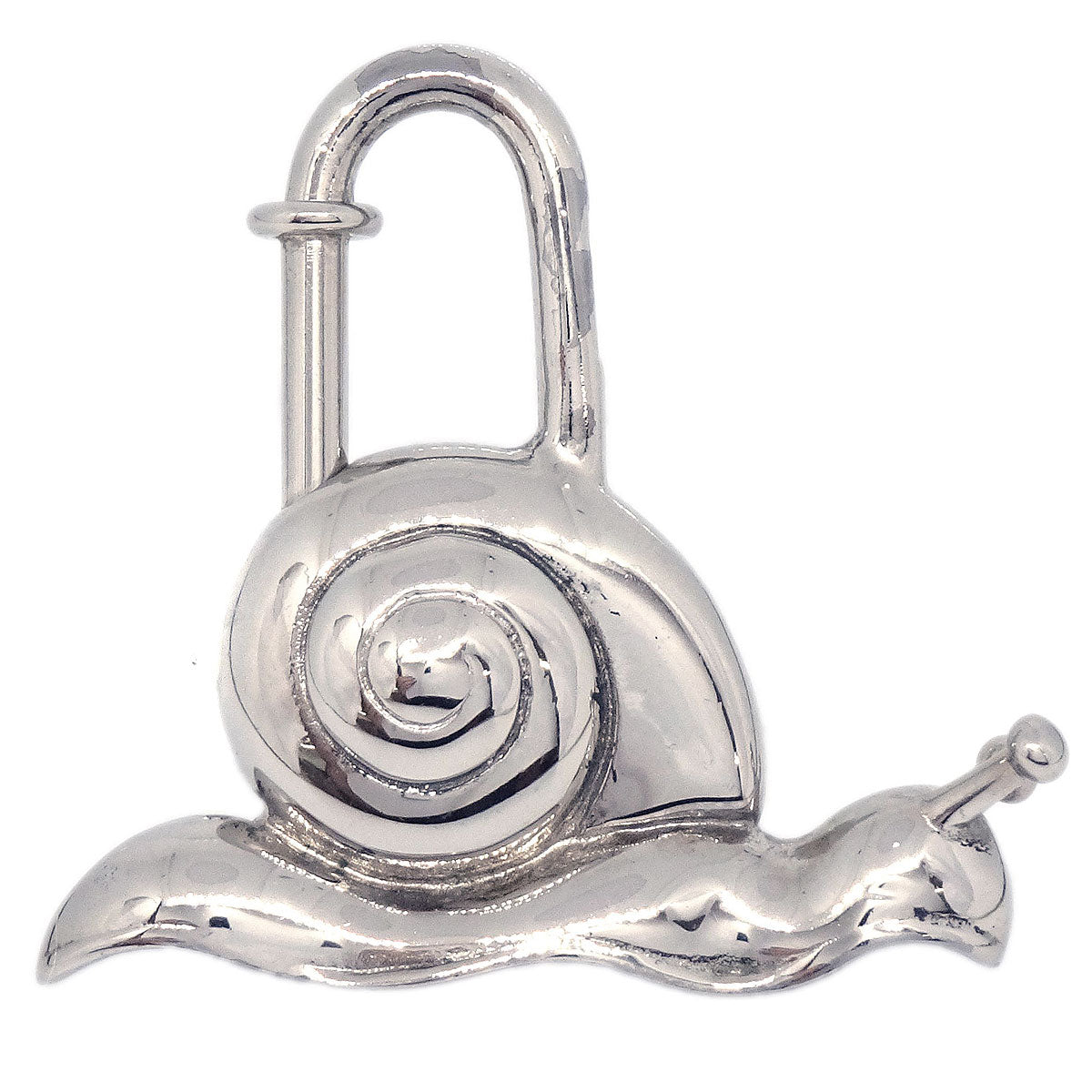 Hermes Snail 1995 Annee De la Route Cadena Silver Small Good