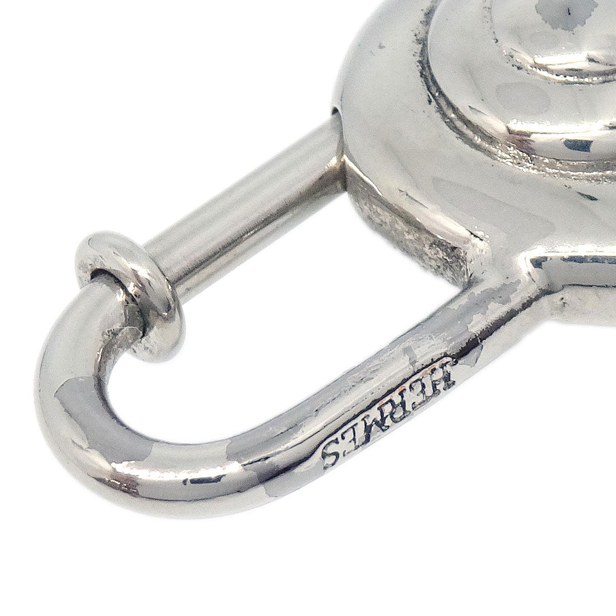 Hermes Snail 1995 Annee De la Route Cadena Silver Small Good