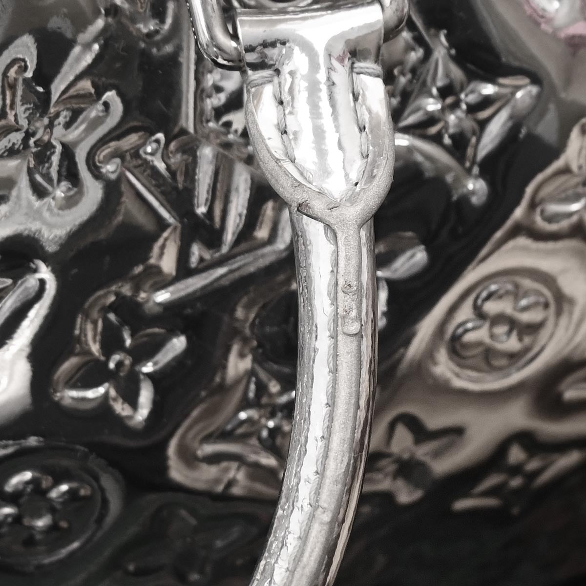 Louis Vuitton 2006 Silver Monogram Miroir Speedy 30 Handbag M95271