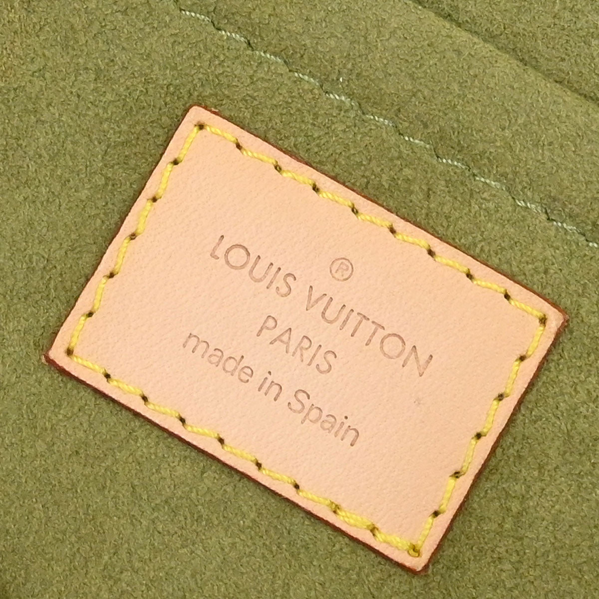 Louis Vuitton 2006 Khaki Monogram Denim Mini Pleaty Handbag M95217