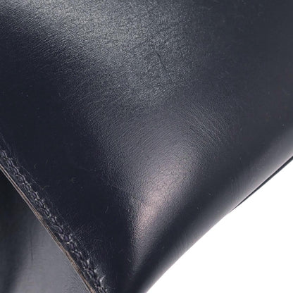 Hermes Navy Box Calf Kelly 32 Sellier 2way Shoulder Handbag