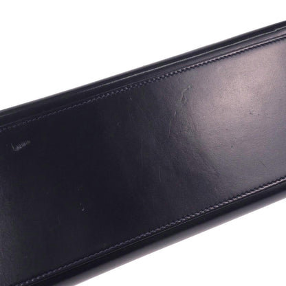 Hermes Navy Box Calf Kelly 32 Sellier 2way Shoulder Handbag