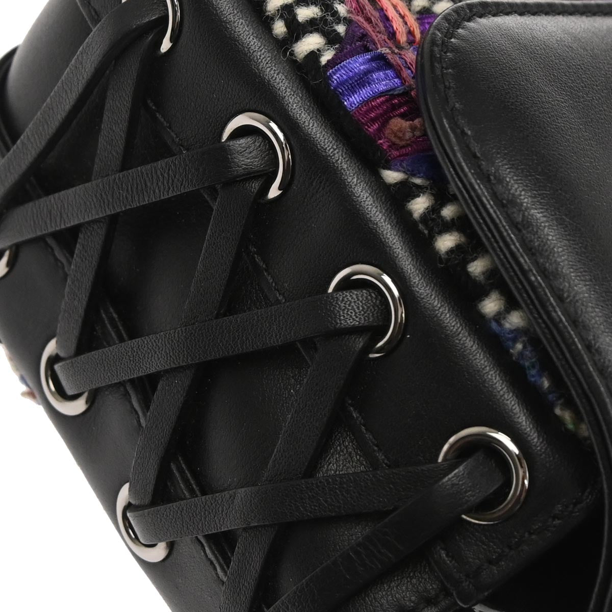 Chanel Black Tweed Lambskin Coco Corset Flap Bag Shoulder Bag