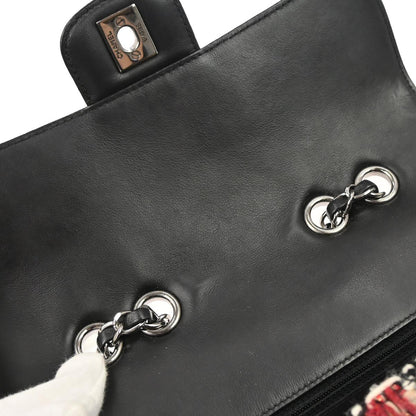 Chanel Black Tweed Lambskin Coco Corset Flap Bag Shoulder Bag