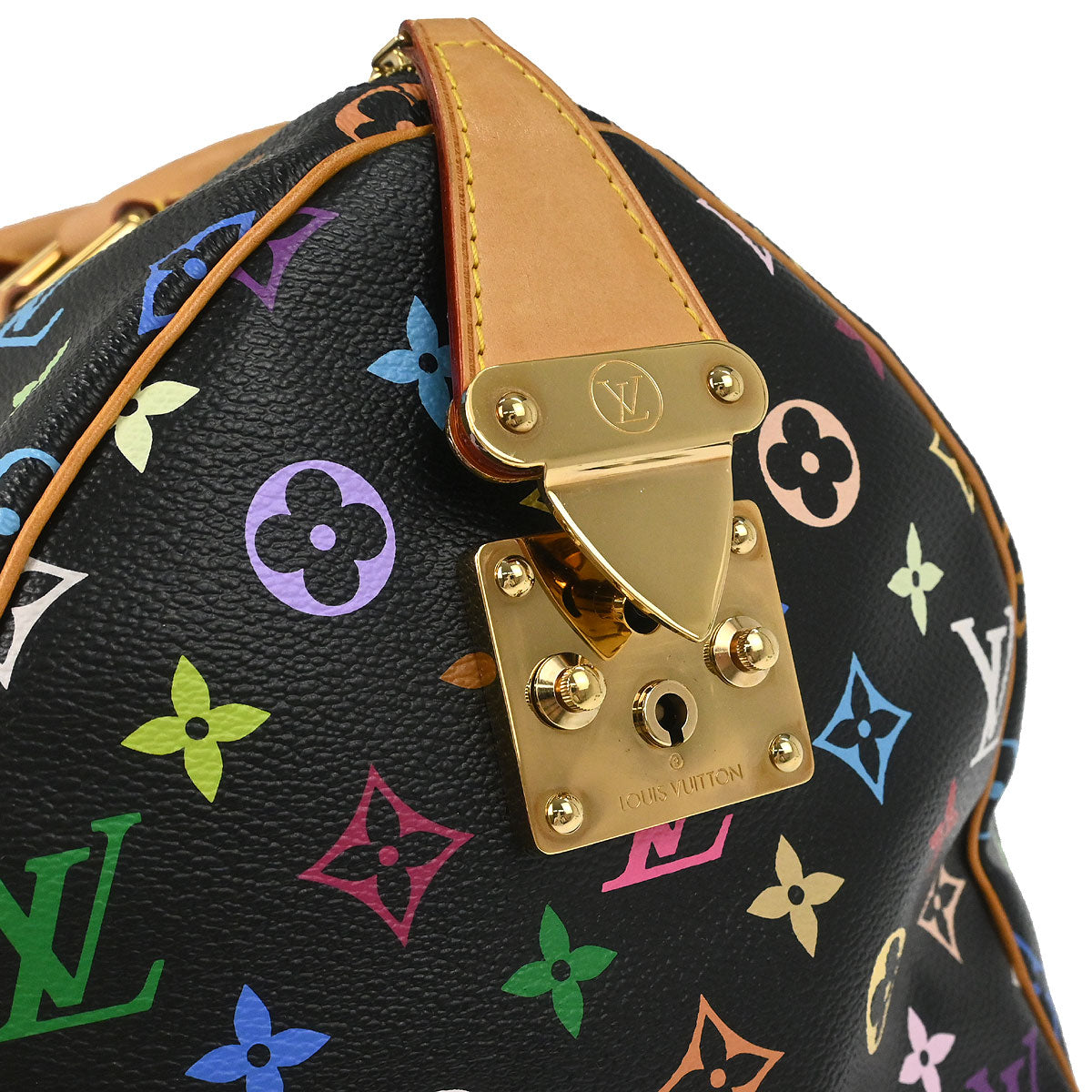 Louis Vuitton 2013 Black Monogram Multicolor Speedy 40 Handbag M93217