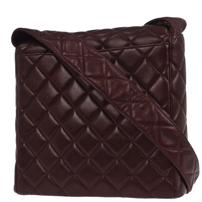 Chanel 1996-1997 Brown Lambskin Shoulder Bag