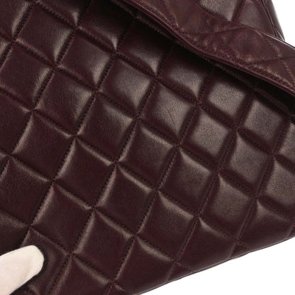Chanel 1996-1997 Brown Lambskin Shoulder Bag