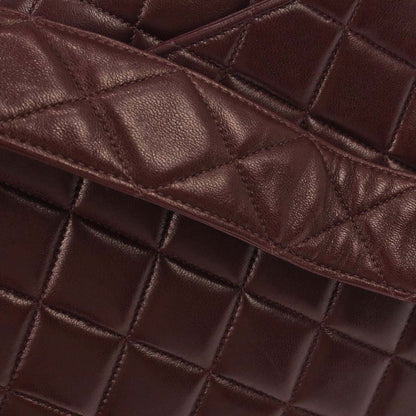 Chanel 1996-1997 Brown Lambskin Shoulder Bag