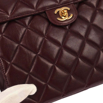 Chanel 1996-1997 Brown Lambskin Shoulder Bag