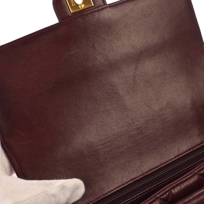 Chanel 1996-1997 Brown Lambskin Shoulder Bag