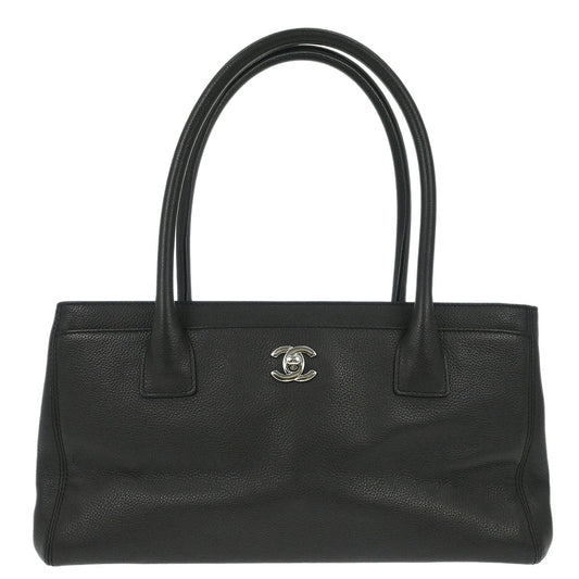 Chanel Black Calfskin Executive Cerf Tote Bag