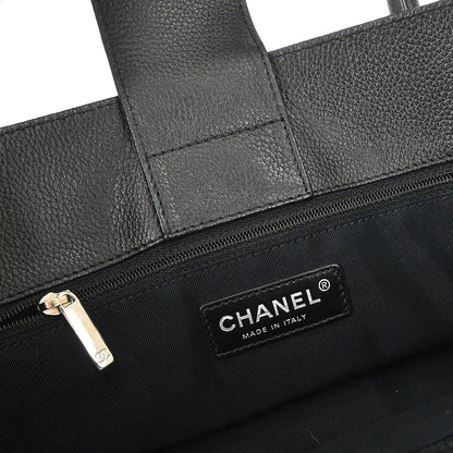Chanel 2012-2013 Black Calfskin Executive Cerf Tote Bag