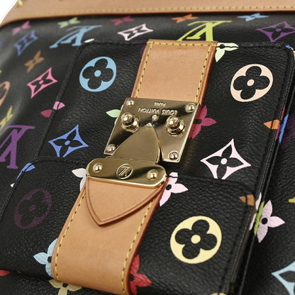 Louis Vuitton Black Monogram Multicolor Alma GM Handbag M40442