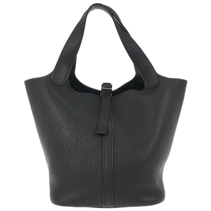 Hermes Black Taurillon Clemence Picotin 22 MM Handbag