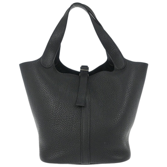 Hermes Black Taurillon Clemence Picotin 22 MM Handbag