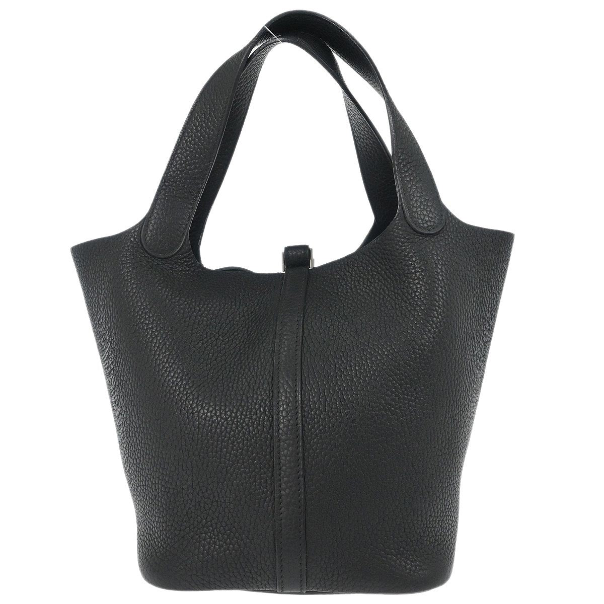 Hermes Black Taurillon Clemence Picotin 22 MM Handbag