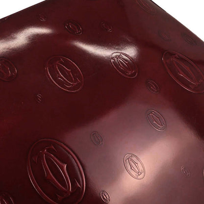Cartier Bordeaux Patent Leather Happy Birthday Shoulder Bag