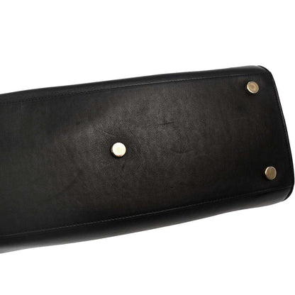 Saint Laurent Black Calfskin Sac de Jour 2way Shoulder Handbag
