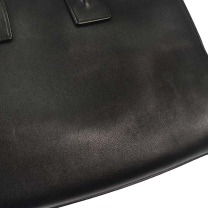 Saint Laurent Black Calfskin Sac de Jour 2way Shoulder Handbag
