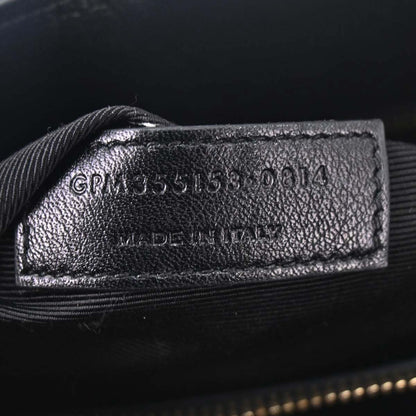 Saint Laurent Black Calfskin Sac de Jour 2way Shoulder Handbag
