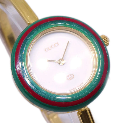 Gucci 1100-L Change Bezel Chameleon Quartz Watch SS