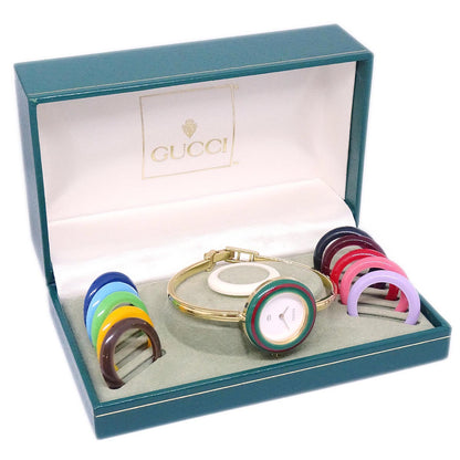 Gucci 11/12 Change Bezel Chameleon Quartz Watch SS