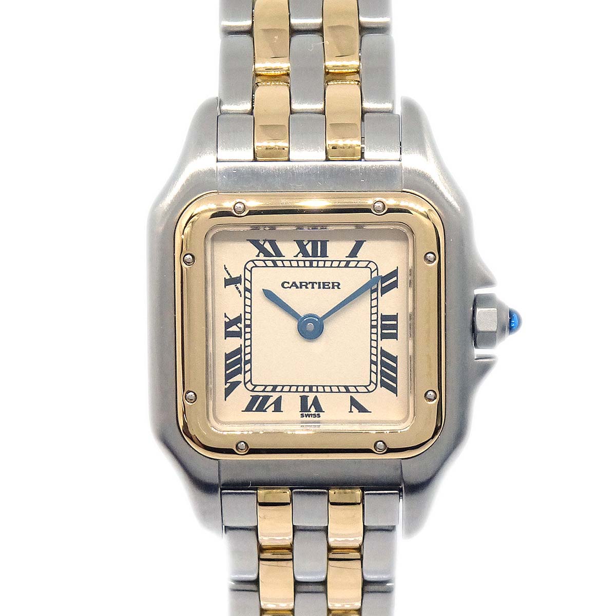 Cartier Panthere SM 2-Row Ref.1057917 Quartz Watch 18KYG SS