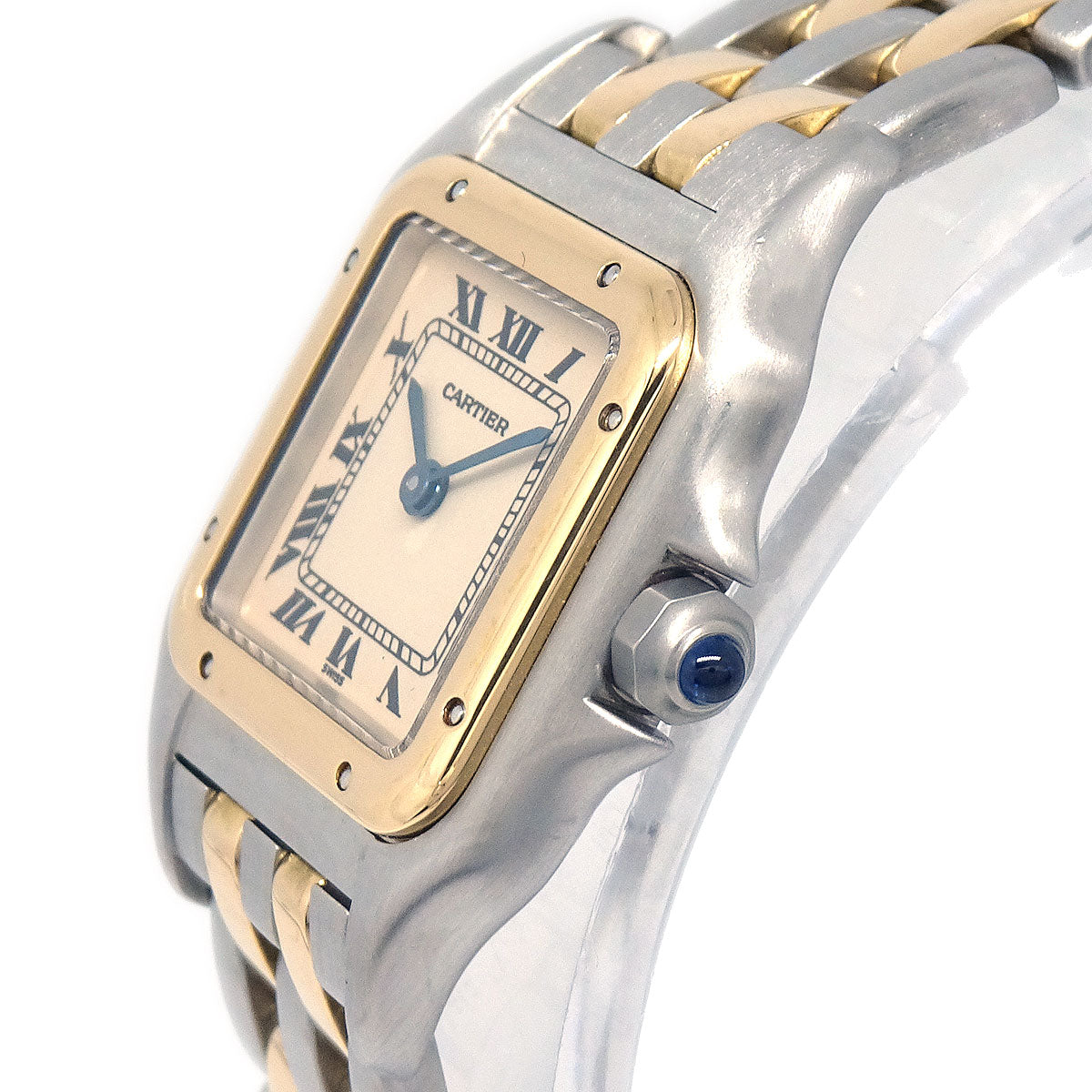 Cartier Panthere SM 2-Row Ref.1057917 Quartz Watch 18KYG SS