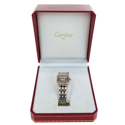 Cartier Panthere SM 2-Row Ref.1057917 Quartz Watch 18KYG SS