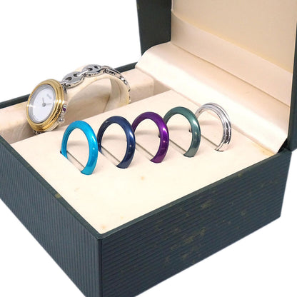 Gucci 11/12.2L Change Bezel Chameleon Quartz Watch SS