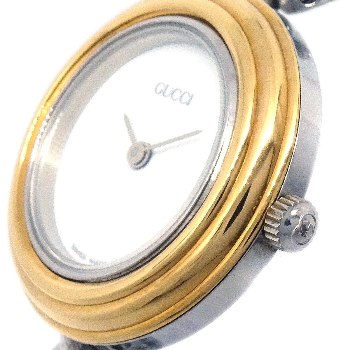 Gucci 11/12.2L Change Bezel Chameleon Quartz Watch SS