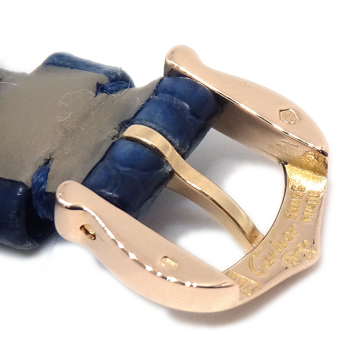 Cartier * Mini Baignoire Ref.2368 Quartz Watch 18KYG Diamond Crocodile