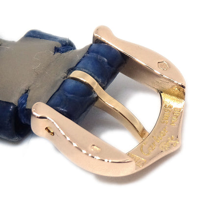 Cartier * Mini Baignoire Ref.2368 Quartz Watch 18KYG Diamond Crocodile