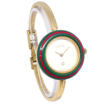Gucci 1100-L Change Bezel Chameleon Quartz Watch SS