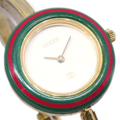 Gucci 1100-L Change Bezel Chameleon Quartz Watch SS